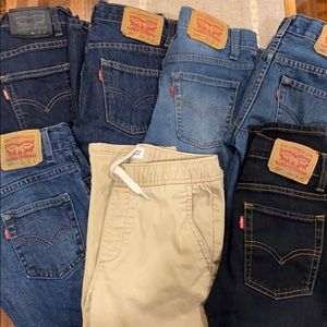 Boys Size 10 Levi’s Jeans lot - 7 pairs total